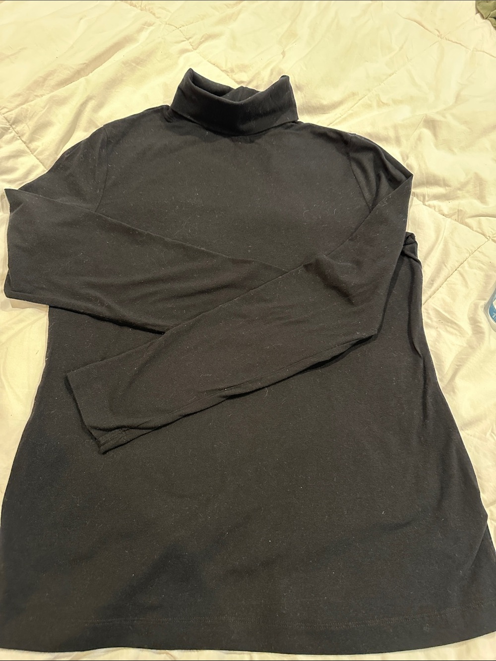 Women’s Black Turtleneck Long-Sleeve Sweater